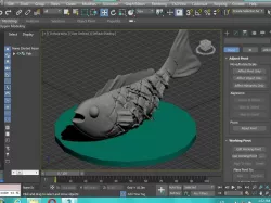 Artificial fish figure for 3D print 3D print model