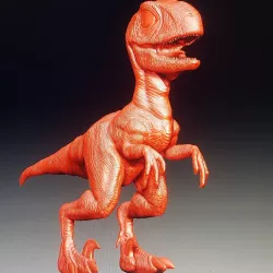 baby raptor 3D print model