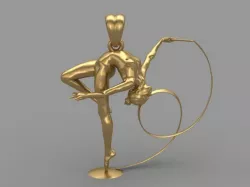 ballet pendant 3D print model