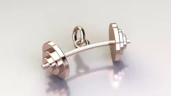 barbell 3D print model