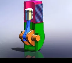 basic engine assembly 3D print model