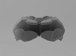 Batman Arkham Knight Chest Back armor 3D print model