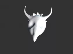Beak Ox Skull for 3D print 3D print model