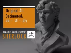 Benedict Cumberbatch Sherlock 3D print model