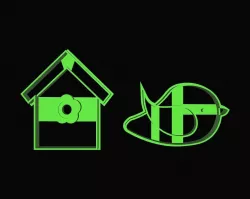 Bird House and Bird Cookie Cutter Set 3D print model
