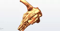 Bull Skull 3D print model