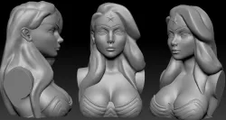 Bust - Wonder Woman 3D print model