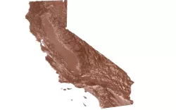 California Relief Map 3D print model