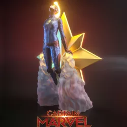 CAPTAIN MARVEL 3D print model