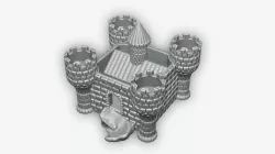 Castle 3D model 3D print model