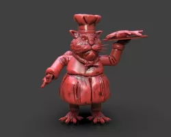 Cat Chef 3D print model