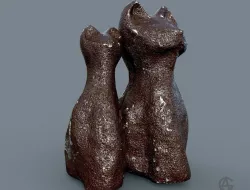 Ceramic cats 3D print model