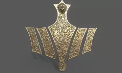 Cersei Lannister golden lion corset game of thrones 3D print model