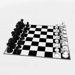 Chess board 3D print model