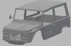Citroen Mehari Printable Body Car 3D print model