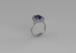 classic cluster ring  3D print model