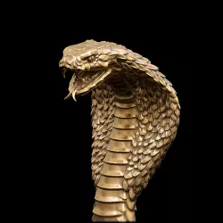 Cobra head Handle for walking Stick 3D print model