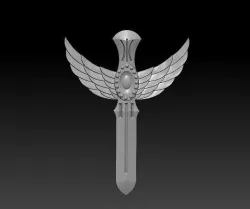 Cross pendant 3D print model