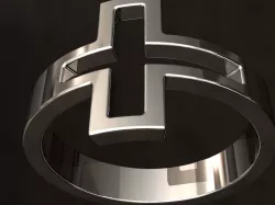 Cross Ring 3D print model
