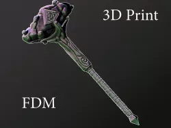 Crystal hammer 3D print model