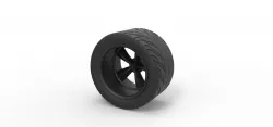 Diecast Rear sport wheel 3D print model