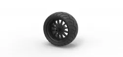 Diecast Wide rear wheel from Chopper 3D print model