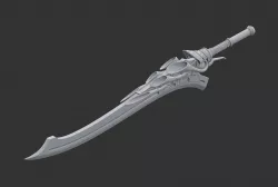 DMC5 Devil May Cry 5 Nero Red Queen sword 3D print model