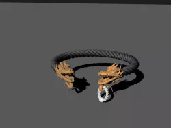 Dragon bracelet 3D print model