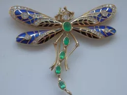 Dragonfly brooche 3D print model