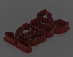 Easter bunny cookie cutter 3D print model