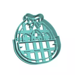 Easter Egg Bascket Cookie Cutter 3D print model