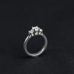 Engage Ring 3gems 3D print model