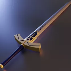 Excalibur - Inspired by Saber from Fate series 3D print model