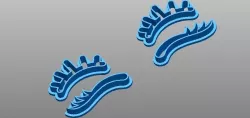 Eyelashes cookie cutters 3D print model