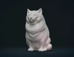 Fat Cat 3D print model