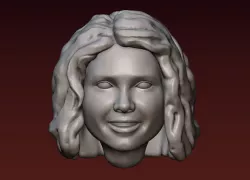 Female head 1 3D print model