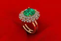 Flower Ring 3D print model