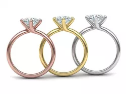Four-Claw Compass Point Twist Solitaire ring 3dmodel 3D print model