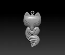 fox pendant 3D print model