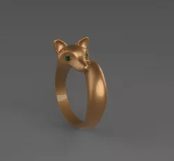 Fox Ring 3D print model