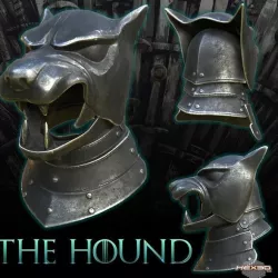 Game of Thrones Hound Helmet 3D print model