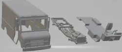 Grumman Olson 1986 Printable Truck 3D print model