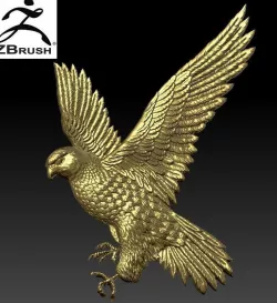 hawk pendant 3D print model