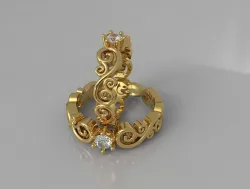 he hummingbird ring - Boucheron 3D print model 3D print model