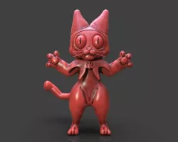 Hood Cat 3D print model