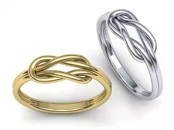Infinity Knot ring 3dmodel printable  3D print model