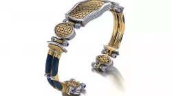 jewelry gold bracelet unisex exclusive 3D print model
