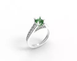 jewelry - ring with stones 3D print model