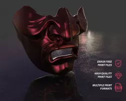 Kabuto Mempo Mask 3D print model