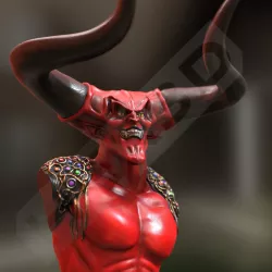 Legend Darklord Bust 3D Print 3D print model